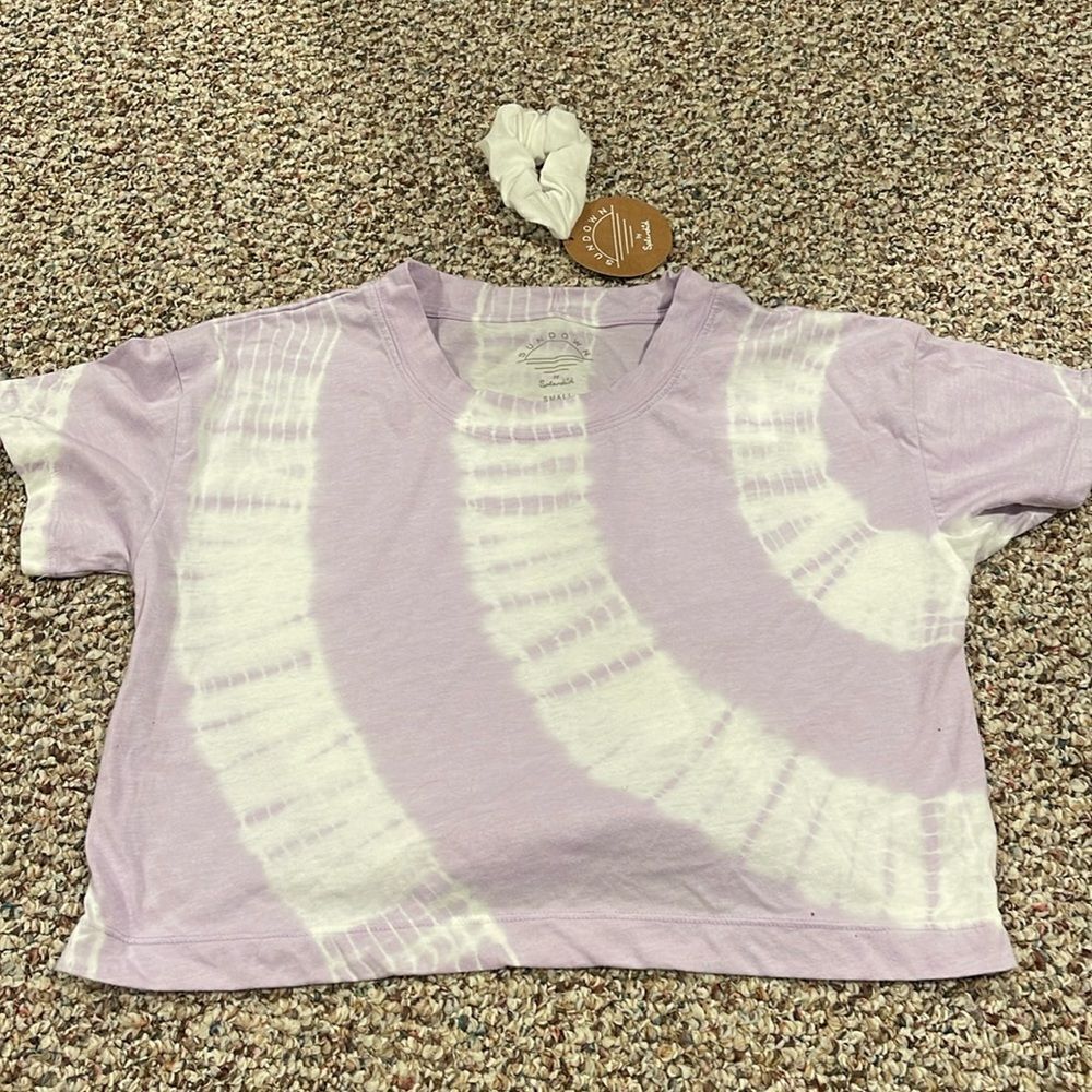 Sundown by Splendid Tye Dye Tee with Scrunchee